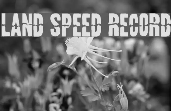 Land Speed Record Example 1