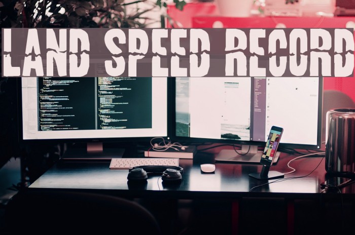 Land Speed Record Font examples