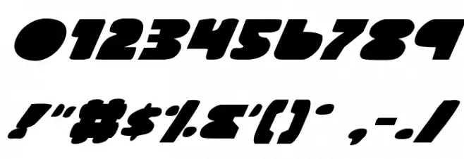 Land Whale Italic Font OTHER CHARS