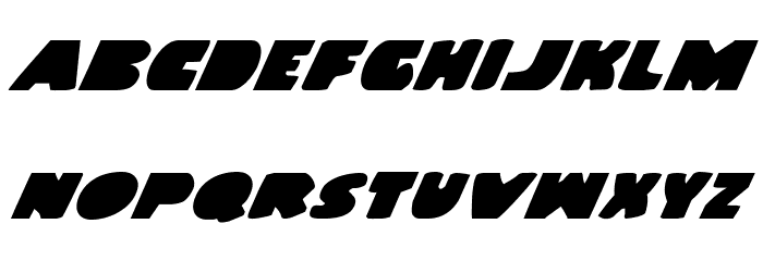 Land Whale Italic Font LOWERCASE