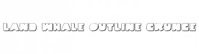 Land Whale Outline Grunge  नि: शुल्क फ़ॉन्ट्स डाउनलोड