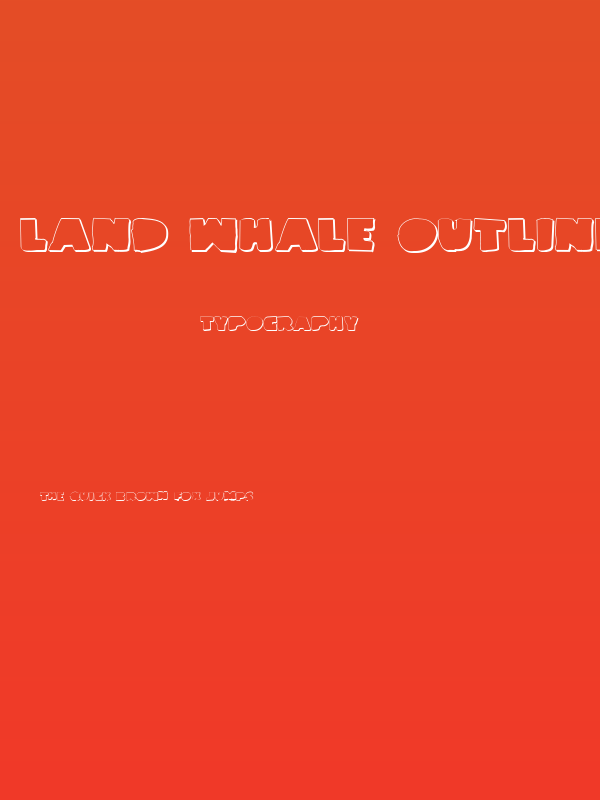 Land Whale Outline Grunge Poster