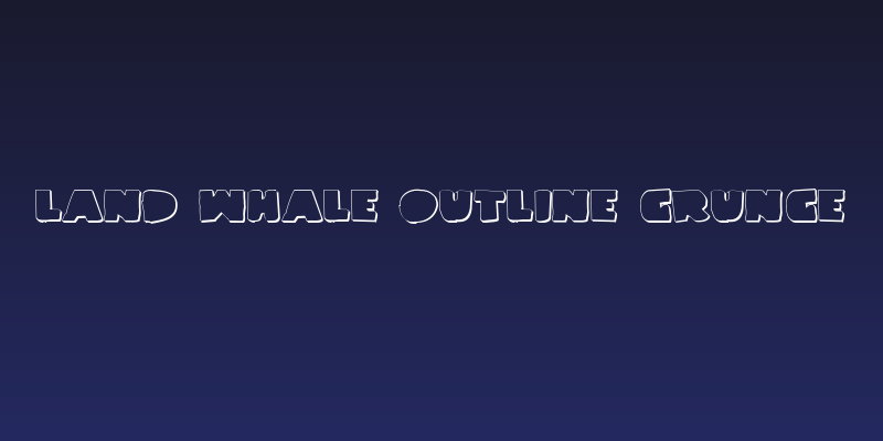 Land Whale Outline Grunge Social Header
