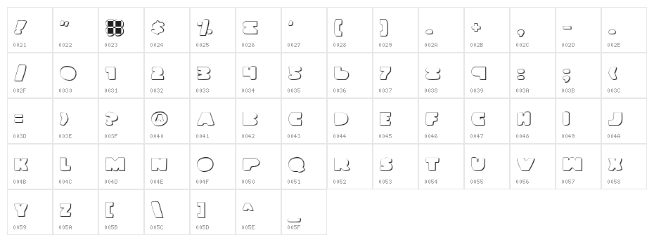 Land Whale Outline Character Map
