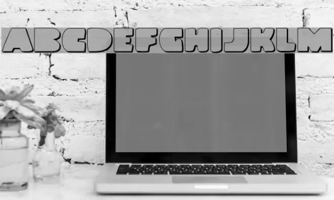 Land Whale Outline Font examples