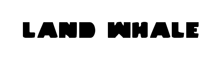 Land Whale  フリーフォントのダウンロード