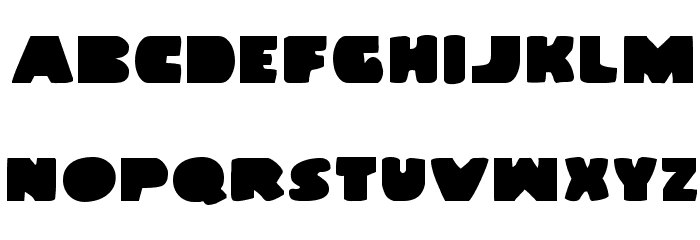 Land Whale Font LOWERCASE