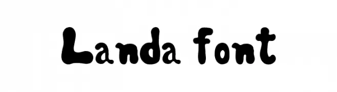 Landa font  नि: शुल्क फ़ॉन्ट्स डाउनलोड