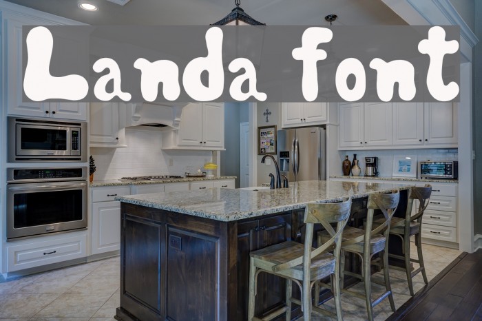 Landa font Font examples