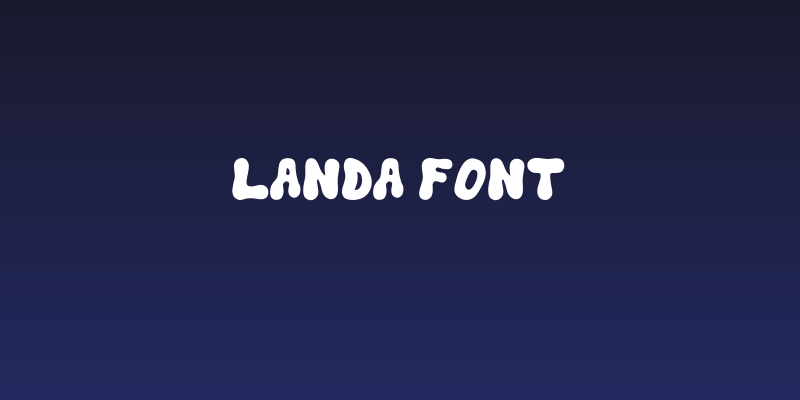 Landa font Social Header