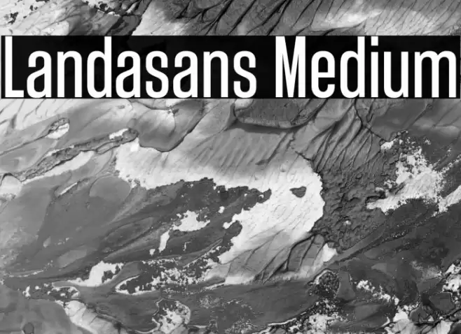 Landasans Medium Font examples