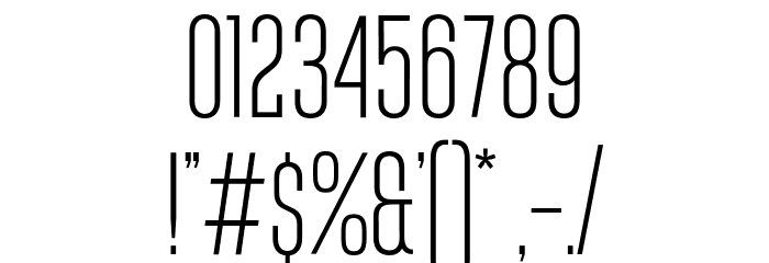 Landasans Ultra Light Font OTHER CHARS