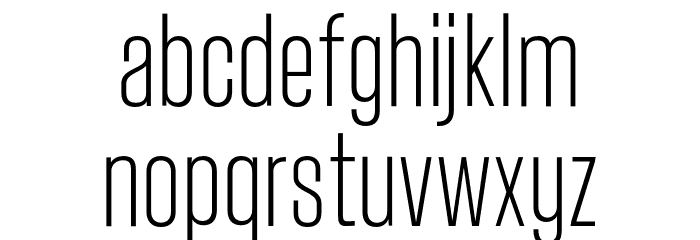Landasans Ultra Light Font LOWERCASE