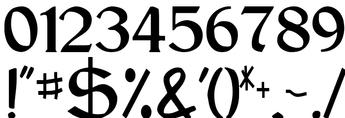 LandesFraktur Font OTHER CHARS