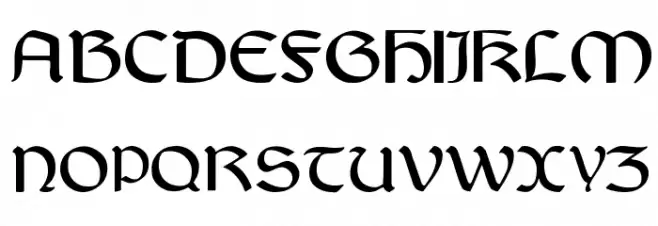 LandesFraktur Font Litere mari