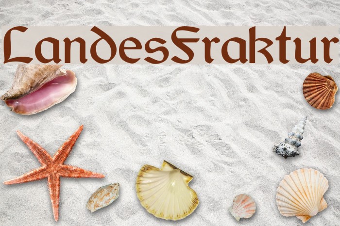 LandesFraktur Font examples