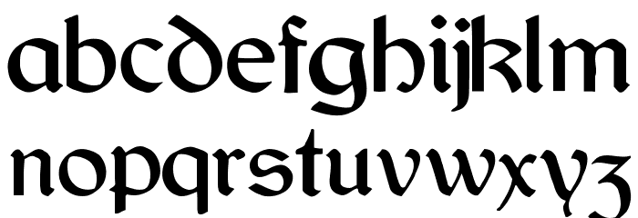 LandesFraktur Font LOWERCASE