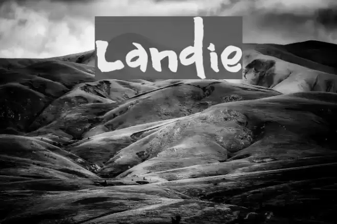 Landie फ़ॉन्ट examples