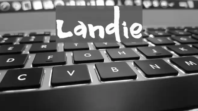 Landie फ़ॉन्ट examples