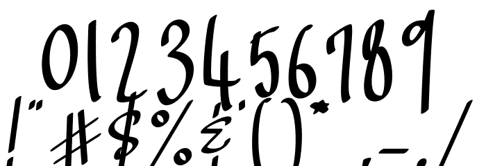 Landing Surely Font OTHER CHARS