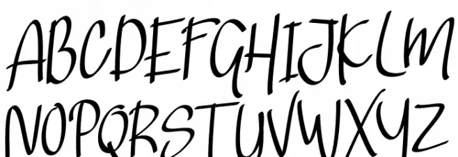 Landing Surely Schriftart Groß