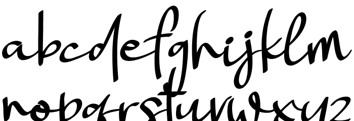 Landing Surely Font LOWERCASE
