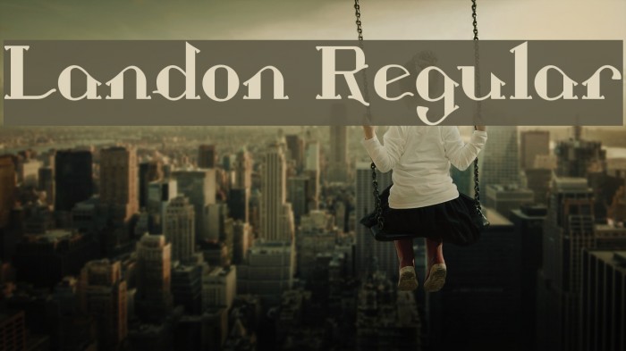 Landon Regular Font examples