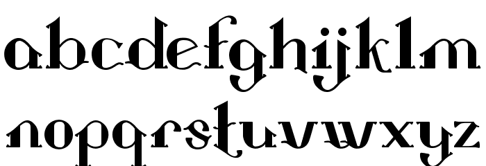 Landon Regular Font LOWERCASE