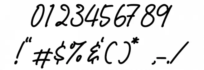 Landon Slatten Font OTHER CHARS