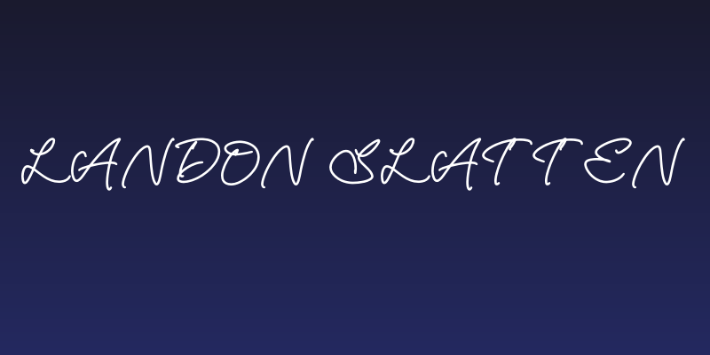 Landon Slatten Social Header