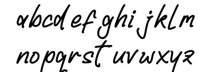 Landon Slatten Schriftart Kleinbuchstaben