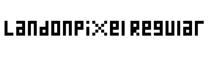 LandonPixel Regular  Скачать бесплатные шрифты