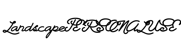 Landscape PERSONAL USE  Frei Schriftart Herunterladen