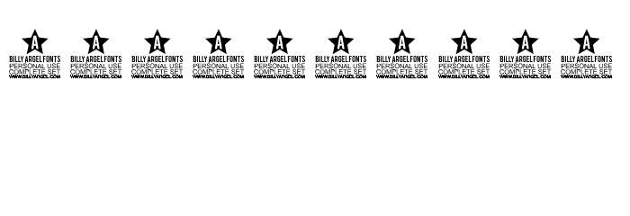 Landscape PERSONAL USE Font OTHER CHARS