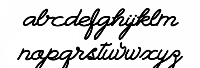 Landscape PERSONAL USE Schriftart Kleinbuchstaben