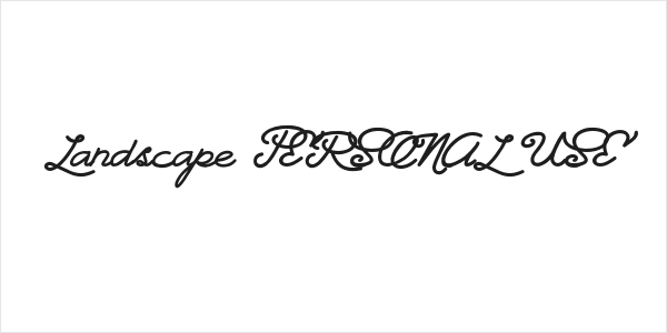 Landscape PERSONAL USE Logo