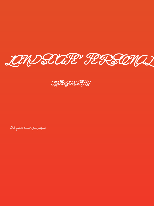 Landscape PERSONAL USE Poster