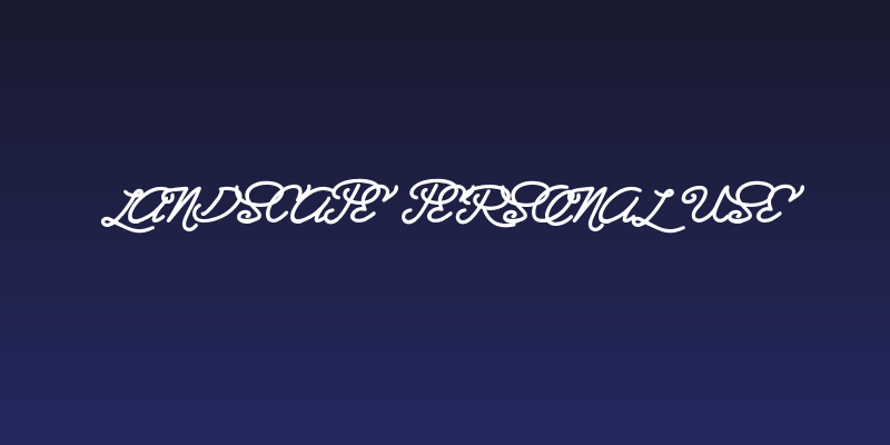 Landscape PERSONAL USE Social Header