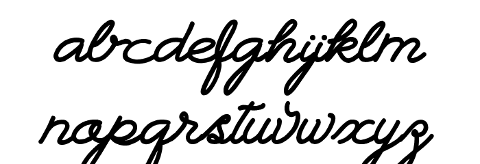 Landscape PERSONAL USE Font LOWERCASE