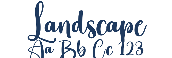 Landscape Font Preview