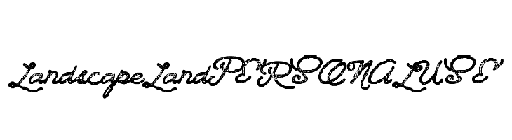 LandscapeLandPERSONALUSE  font caratteri gratis