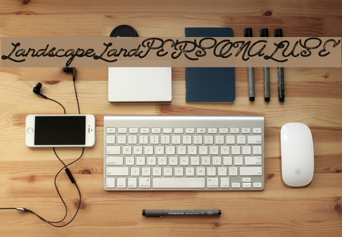LandscapeLandPERSONALUSE Font examples