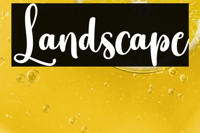 Landscape Example 3