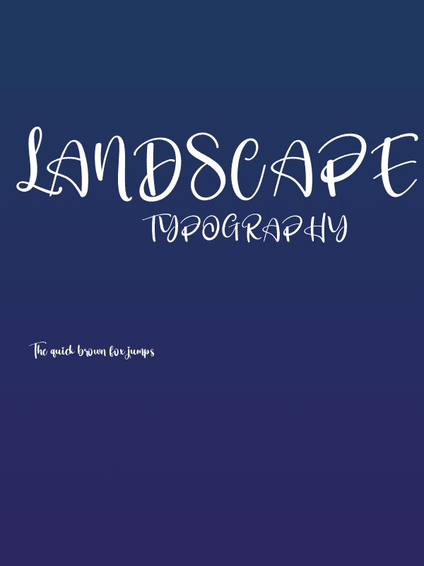 Landscape Poster