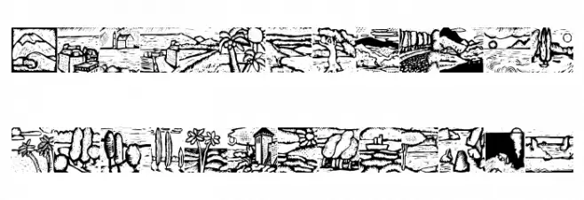 Landscapes خط أحرف صغيرة