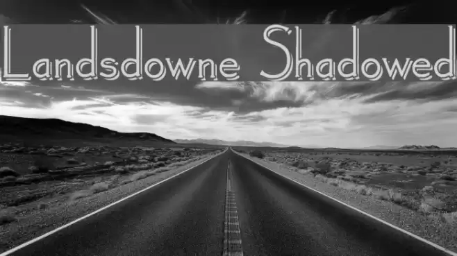 Landsdowne Shadowed خط examples