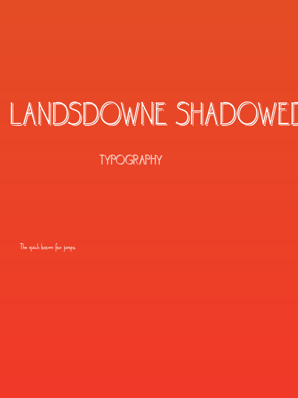Landsdowne Shadowed Poster