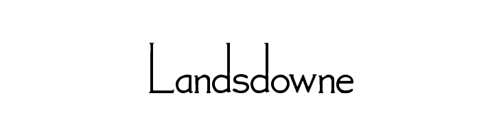 Landsdowne Font
