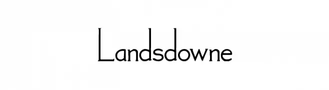 Landsdowne  Frei Schriftart Herunterladen