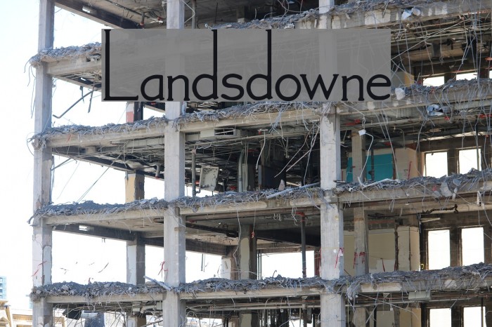 Landsdowne Font examples